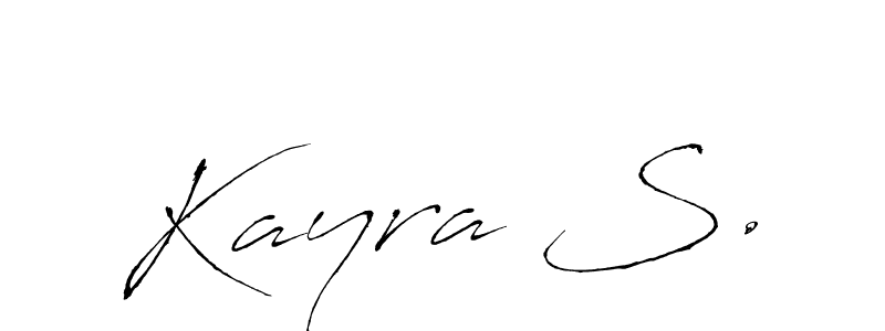 Kayra S. stylish signature style. Best Handwritten Sign (Antro_Vectra) for my name. Handwritten Signature Collection Ideas for my name Kayra S.. Kayra S. signature style 6 images and pictures png