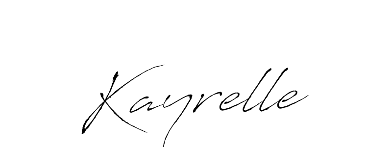 Make a beautiful signature design for name Kayrelle. With this signature (Antro_Vectra) style, you can create a handwritten signature for free. Kayrelle signature style 6 images and pictures png
