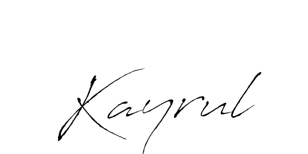 Kayrul stylish signature style. Best Handwritten Sign (Antro_Vectra) for my name. Handwritten Signature Collection Ideas for my name Kayrul. Kayrul signature style 6 images and pictures png