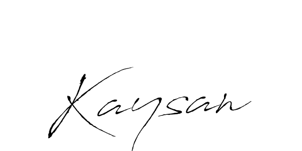 Make a beautiful signature design for name Kaysan. With this signature (Antro_Vectra) style, you can create a handwritten signature for free. Kaysan signature style 6 images and pictures png