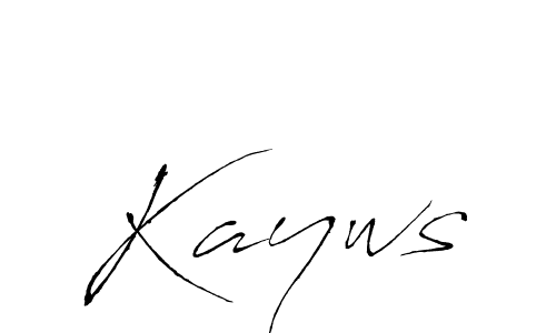 Make a beautiful signature design for name Kayws. With this signature (Antro_Vectra) style, you can create a handwritten signature for free. Kayws signature style 6 images and pictures png