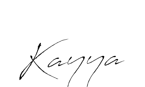 Design your own signature with our free online signature maker. With this signature software, you can create a handwritten (Antro_Vectra) signature for name Kayya. Kayya signature style 6 images and pictures png