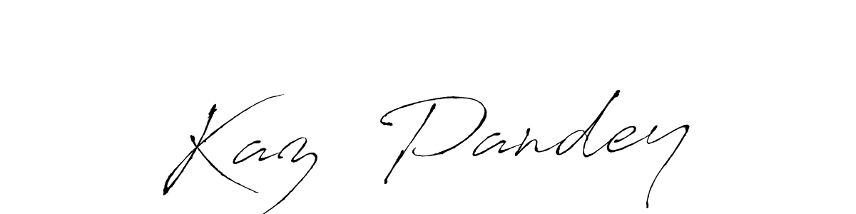 Use a signature maker to create a handwritten signature online. With this signature software, you can design (Antro_Vectra) your own signature for name Kazı Pandey. Kazı Pandey signature style 6 images and pictures png