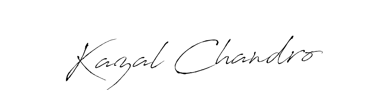 How to make Kazal Chandro signature? Antro_Vectra is a professional autograph style. Create handwritten signature for Kazal Chandro name. Kazal Chandro signature style 6 images and pictures png