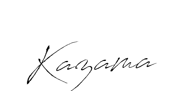 Use a signature maker to create a handwritten signature online. With this signature software, you can design (Antro_Vectra) your own signature for name Kazama. Kazama signature style 6 images and pictures png