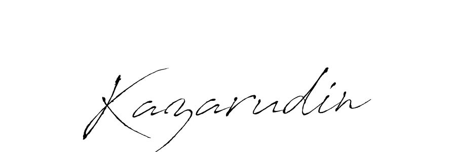 Design your own signature with our free online signature maker. With this signature software, you can create a handwritten (Antro_Vectra) signature for name Kazarudin. Kazarudin signature style 6 images and pictures png