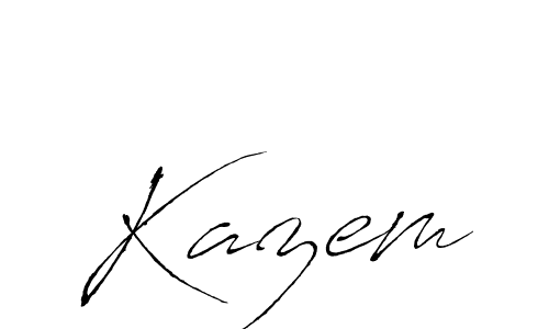 Make a beautiful signature design for name Kazem. Use this online signature maker to create a handwritten signature for free. Kazem signature style 6 images and pictures png