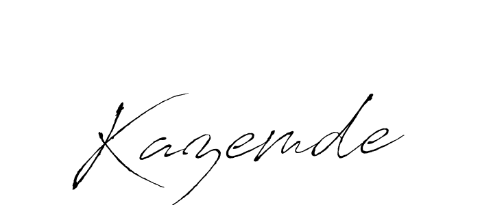 The best way (Antro_Vectra) to make a short signature is to pick only two or three words in your name. The name Kazemde include a total of six letters. For converting this name. Kazemde signature style 6 images and pictures png