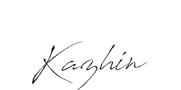 Create a beautiful signature design for name Kazhin. With this signature (Antro_Vectra) fonts, you can make a handwritten signature for free. Kazhin signature style 6 images and pictures png