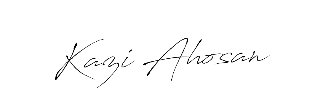 Kazi Ahosan stylish signature style. Best Handwritten Sign (Antro_Vectra) for my name. Handwritten Signature Collection Ideas for my name Kazi Ahosan. Kazi Ahosan signature style 6 images and pictures png