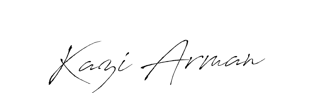 Antro_Vectra is a professional signature style that is perfect for those who want to add a touch of class to their signature. It is also a great choice for those who want to make their signature more unique. Get Kazi Arman name to fancy signature for free. Kazi Arman signature style 6 images and pictures png