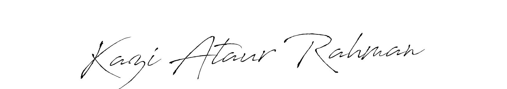 How to make Kazi Ataur Rahman name signature. Use Antro_Vectra style for creating short signs online. This is the latest handwritten sign. Kazi Ataur Rahman signature style 6 images and pictures png