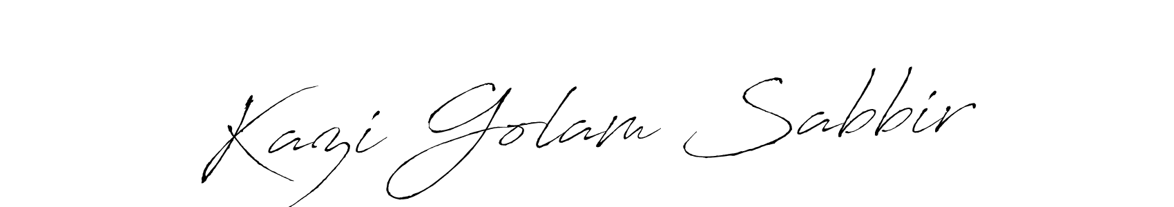 Also we have Kazi Golam Sabbir name is the best signature style. Create professional handwritten signature collection using Antro_Vectra autograph style. Kazi Golam Sabbir signature style 6 images and pictures png