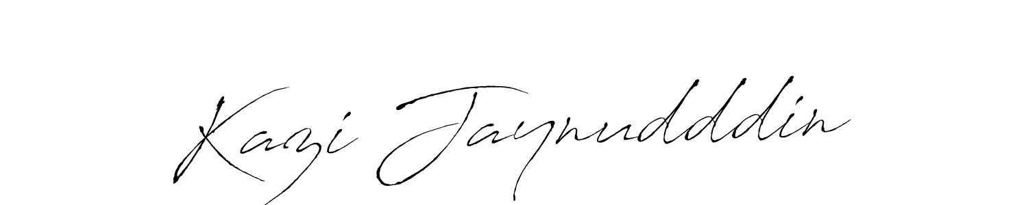 Create a beautiful signature design for name Kazi Jaynudddin. With this signature (Antro_Vectra) fonts, you can make a handwritten signature for free. Kazi Jaynudddin signature style 6 images and pictures png