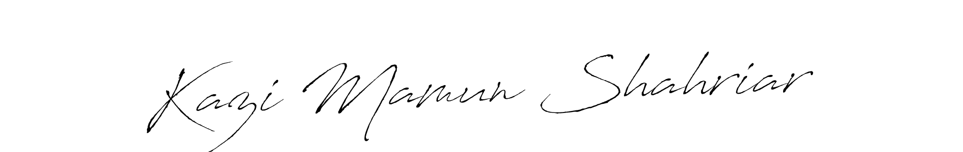 Also You can easily find your signature by using the search form. We will create Kazi Mamun Shahriar name handwritten signature images for you free of cost using Antro_Vectra sign style. Kazi Mamun Shahriar signature style 6 images and pictures png