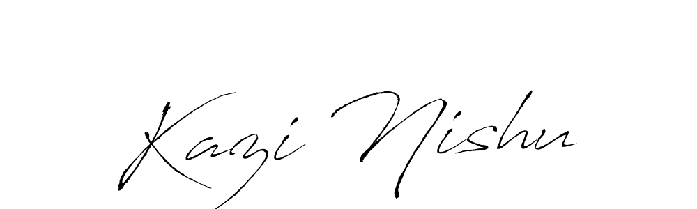 It looks lik you need a new signature style for name Kazi Nishu. Design unique handwritten (Antro_Vectra) signature with our free signature maker in just a few clicks. Kazi Nishu signature style 6 images and pictures png