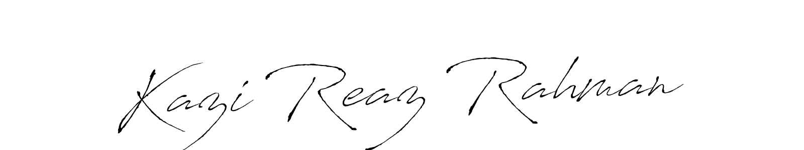 Make a beautiful signature design for name Kazi Reaz Rahman. With this signature (Antro_Vectra) style, you can create a handwritten signature for free. Kazi Reaz Rahman signature style 6 images and pictures png