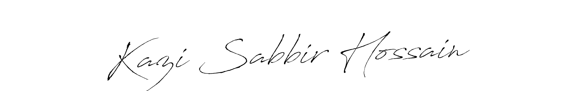 Also we have Kazi Sabbir Hossain name is the best signature style. Create professional handwritten signature collection using Antro_Vectra autograph style. Kazi Sabbir Hossain signature style 6 images and pictures png