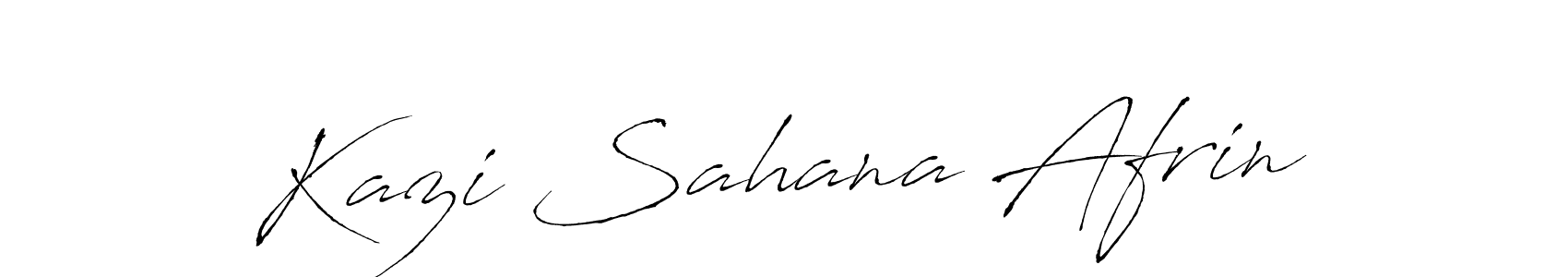 Design your own signature with our free online signature maker. With this signature software, you can create a handwritten (Antro_Vectra) signature for name Kazi Sahana Afrin. Kazi Sahana Afrin signature style 6 images and pictures png