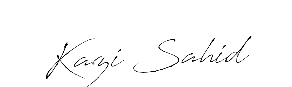 It looks lik you need a new signature style for name Kazi Sahid. Design unique handwritten (Antro_Vectra) signature with our free signature maker in just a few clicks. Kazi Sahid signature style 6 images and pictures png