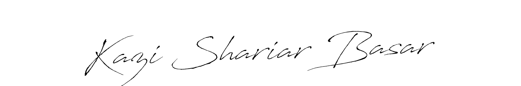 Design your own signature with our free online signature maker. With this signature software, you can create a handwritten (Antro_Vectra) signature for name Kazi Shariar Basar. Kazi Shariar Basar signature style 6 images and pictures png