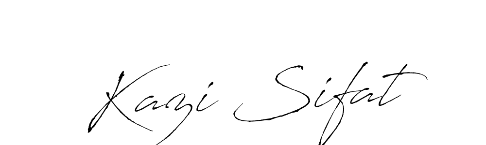 Make a beautiful signature design for name Kazi Sifat. With this signature (Antro_Vectra) style, you can create a handwritten signature for free. Kazi Sifat signature style 6 images and pictures png