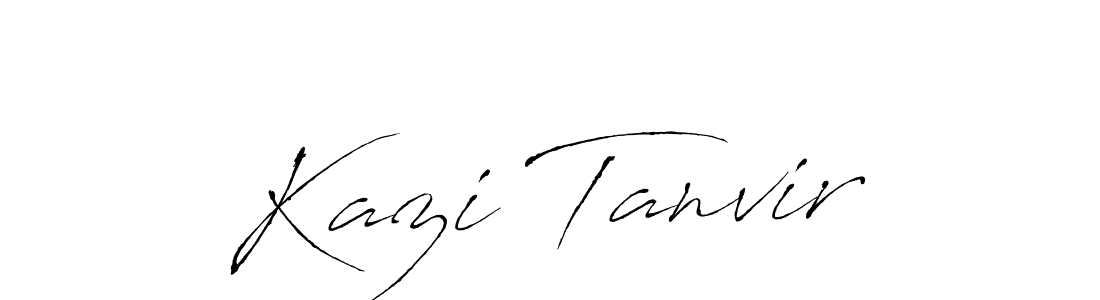 How to make Kazi Tanvir name signature. Use Antro_Vectra style for creating short signs online. This is the latest handwritten sign. Kazi Tanvir signature style 6 images and pictures png