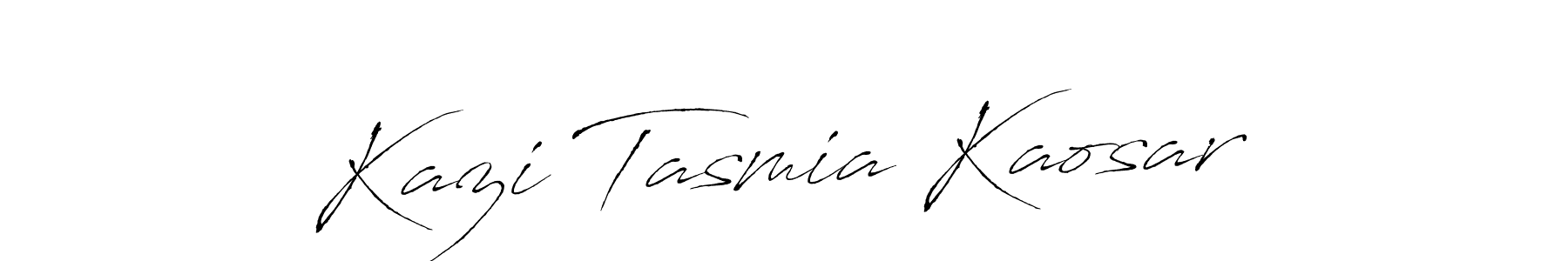 Use a signature maker to create a handwritten signature online. With this signature software, you can design (Antro_Vectra) your own signature for name Kazi Tasmia Kaosar. Kazi Tasmia Kaosar signature style 6 images and pictures png