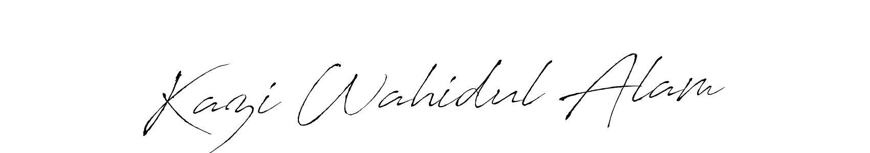 Also we have Kazi Wahidul Alam name is the best signature style. Create professional handwritten signature collection using Antro_Vectra autograph style. Kazi Wahidul Alam signature style 6 images and pictures png