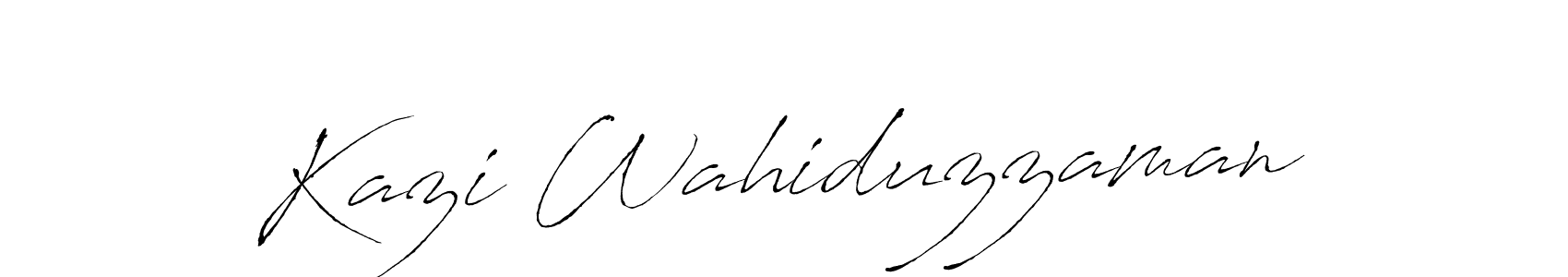 Use a signature maker to create a handwritten signature online. With this signature software, you can design (Antro_Vectra) your own signature for name Kazi Wahiduzzaman. Kazi Wahiduzzaman signature style 6 images and pictures png