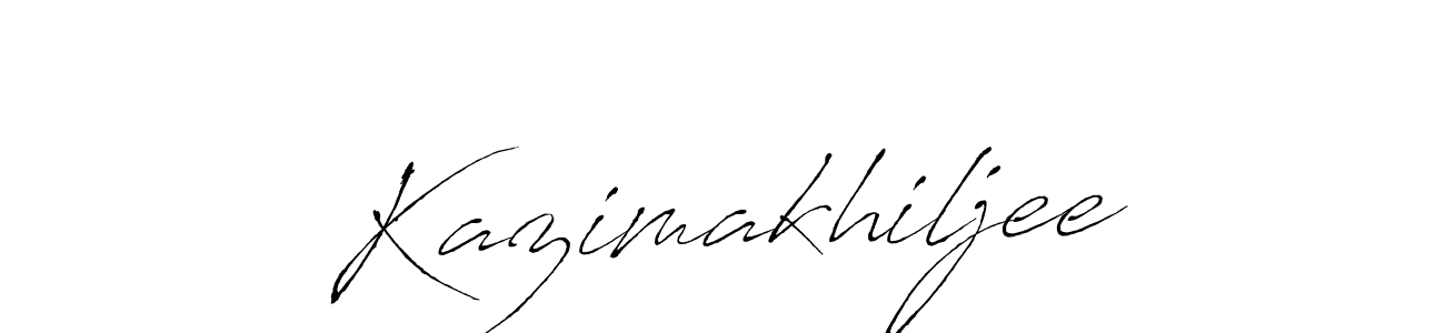 How to make Kazimakhiljee signature? Antro_Vectra is a professional autograph style. Create handwritten signature for Kazimakhiljee name. Kazimakhiljee signature style 6 images and pictures png