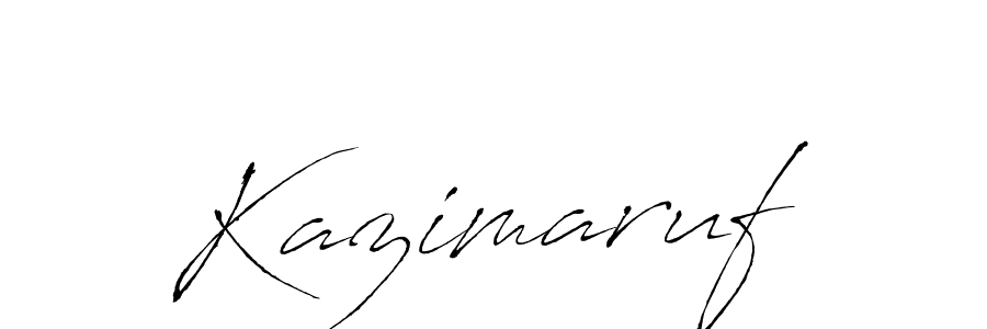 How to make Kazimaruf name signature. Use Antro_Vectra style for creating short signs online. This is the latest handwritten sign. Kazimaruf signature style 6 images and pictures png