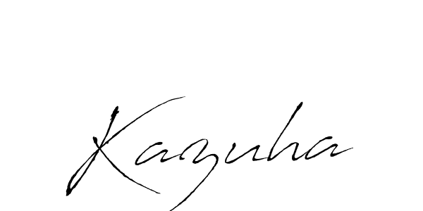 Similarly Antro_Vectra is the best handwritten signature design. Signature creator online .You can use it as an online autograph creator for name Kazuha. Kazuha signature style 6 images and pictures png
