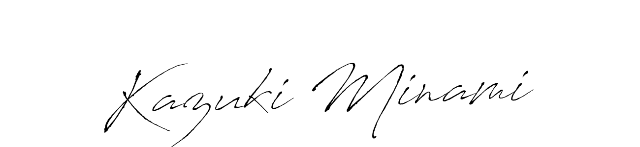 Kazuki Minami stylish signature style. Best Handwritten Sign (Antro_Vectra) for my name. Handwritten Signature Collection Ideas for my name Kazuki Minami. Kazuki Minami signature style 6 images and pictures png