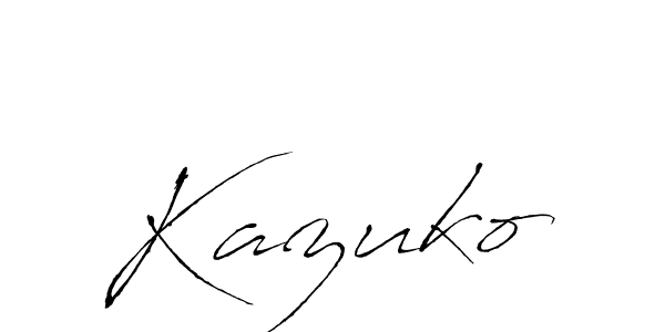 The best way (Antro_Vectra) to make a short signature is to pick only two or three words in your name. The name Kazuko include a total of six letters. For converting this name. Kazuko signature style 6 images and pictures png