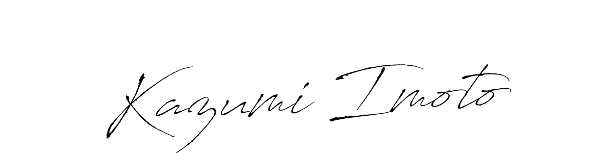 Use a signature maker to create a handwritten signature online. With this signature software, you can design (Antro_Vectra) your own signature for name Kazumi Imoto. Kazumi Imoto signature style 6 images and pictures png
