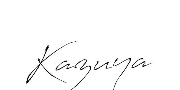 Kazuya stylish signature style. Best Handwritten Sign (Antro_Vectra) for my name. Handwritten Signature Collection Ideas for my name Kazuya. Kazuya signature style 6 images and pictures png