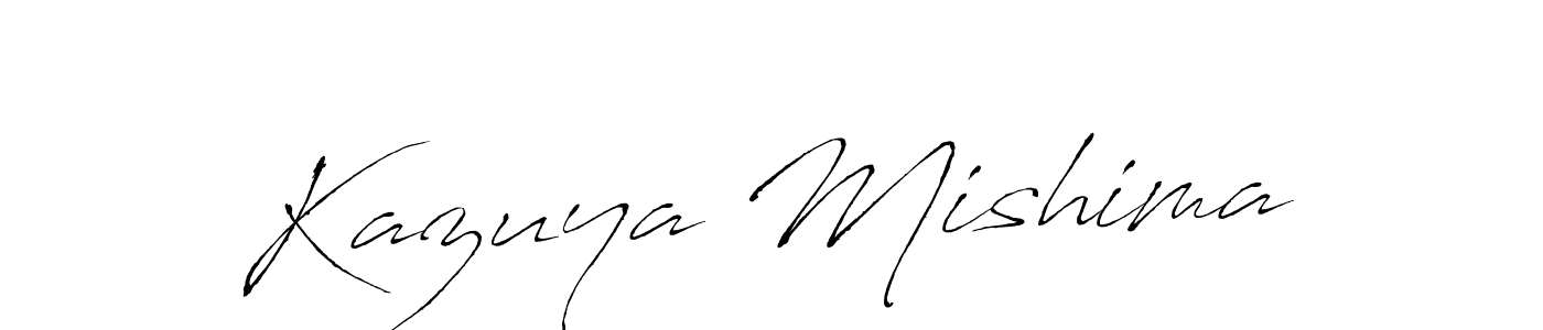 Create a beautiful signature design for name Kazuya Mishima. With this signature (Antro_Vectra) fonts, you can make a handwritten signature for free. Kazuya Mishima signature style 6 images and pictures png