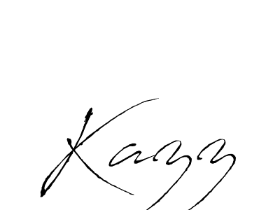 Create a beautiful signature design for name Kazz. With this signature (Antro_Vectra) fonts, you can make a handwritten signature for free. Kazz signature style 6 images and pictures png