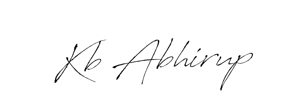 Design your own signature with our free online signature maker. With this signature software, you can create a handwritten (Antro_Vectra) signature for name Kb Abhirup. Kb Abhirup signature style 6 images and pictures png