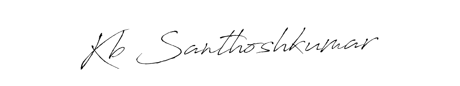 Similarly Antro_Vectra is the best handwritten signature design. Signature creator online .You can use it as an online autograph creator for name Kb Santhoshkumar. Kb Santhoshkumar signature style 6 images and pictures png