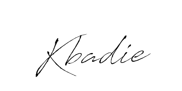 Also we have Kbadie name is the best signature style. Create professional handwritten signature collection using Antro_Vectra autograph style. Kbadie signature style 6 images and pictures png