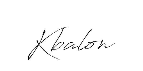 Kbalon stylish signature style. Best Handwritten Sign (Antro_Vectra) for my name. Handwritten Signature Collection Ideas for my name Kbalon. Kbalon signature style 6 images and pictures png