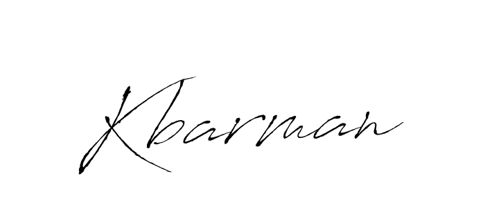 Design your own signature with our free online signature maker. With this signature software, you can create a handwritten (Antro_Vectra) signature for name Kbarman. Kbarman signature style 6 images and pictures png