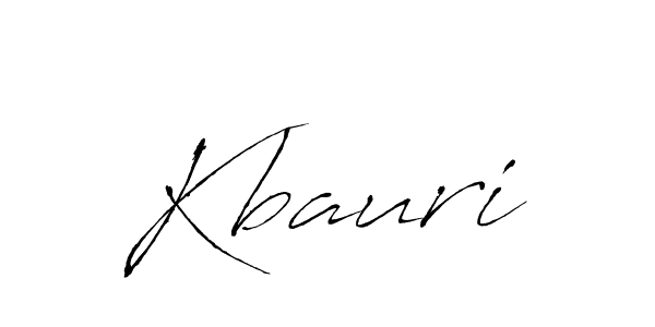 Kbauri stylish signature style. Best Handwritten Sign (Antro_Vectra) for my name. Handwritten Signature Collection Ideas for my name Kbauri. Kbauri signature style 6 images and pictures png