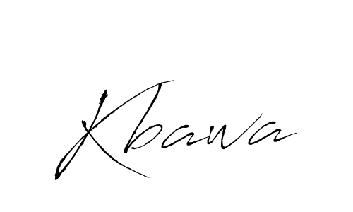 Make a beautiful signature design for name Kbawa. With this signature (Antro_Vectra) style, you can create a handwritten signature for free. Kbawa signature style 6 images and pictures png