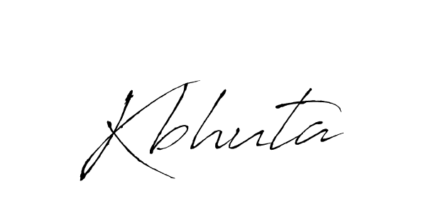 How to make Kbhuta signature? Antro_Vectra is a professional autograph style. Create handwritten signature for Kbhuta name. Kbhuta signature style 6 images and pictures png