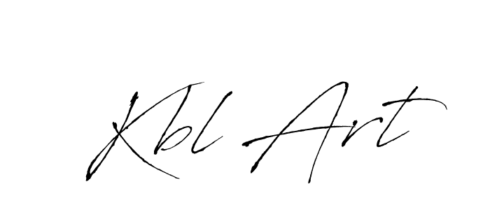 Make a beautiful signature design for name Kbl Art. With this signature (Antro_Vectra) style, you can create a handwritten signature for free. Kbl Art signature style 6 images and pictures png