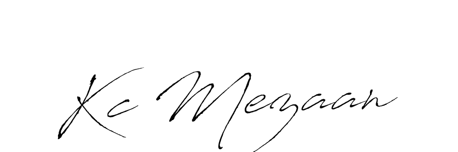 Kc Mezaan stylish signature style. Best Handwritten Sign (Antro_Vectra) for my name. Handwritten Signature Collection Ideas for my name Kc Mezaan. Kc Mezaan signature style 6 images and pictures png