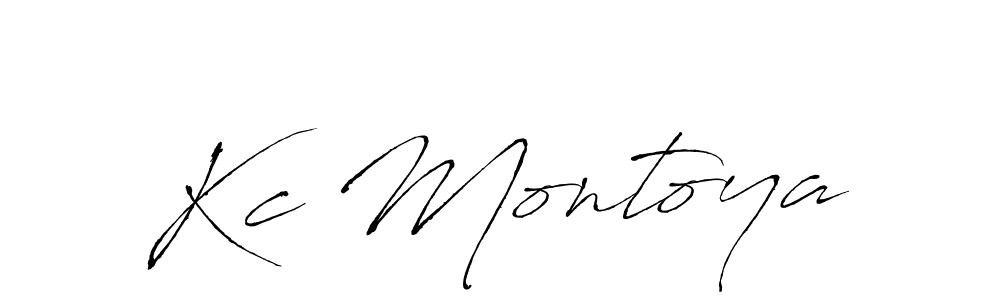 Kc Montoya stylish signature style. Best Handwritten Sign (Antro_Vectra) for my name. Handwritten Signature Collection Ideas for my name Kc Montoya. Kc Montoya signature style 6 images and pictures png